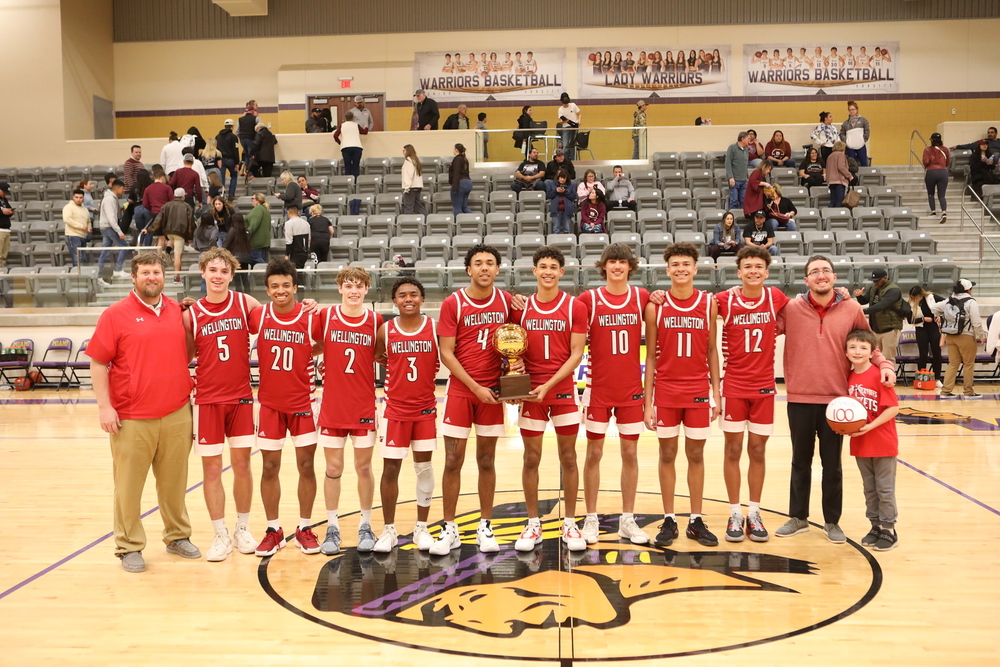 Rockets with the Bi-District trophy