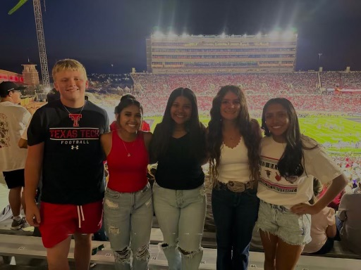 FFA Officers at Texas Tech game 