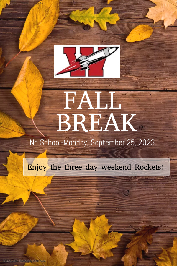 Fall Break is Monday